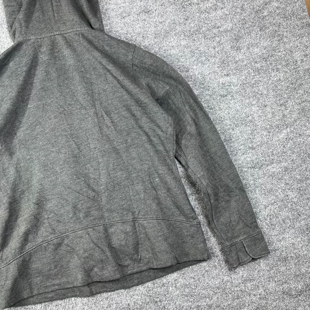 Tek Gear Hoodie Womens Small Gray Cotton Fleece V Neck Running Trail Athleisure - Picture 11 of 14